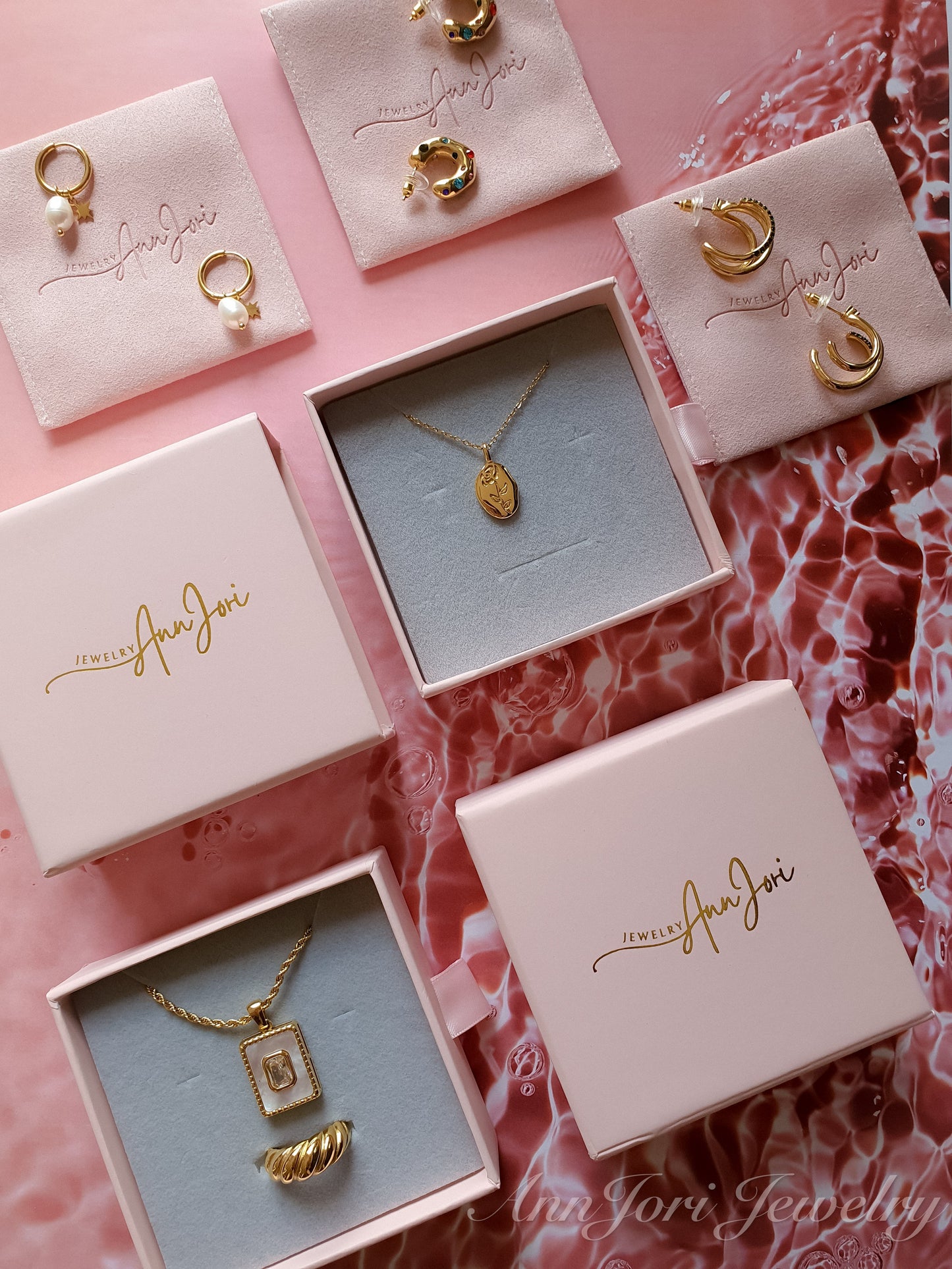 18K Gold Plated Natural Baroque Pearl Mixed Chain Paperclip Necklace